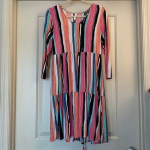 HoneyMe Striped Dress. Size Medium.